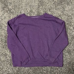 Kids XL purple crew neck, fits like an adult S